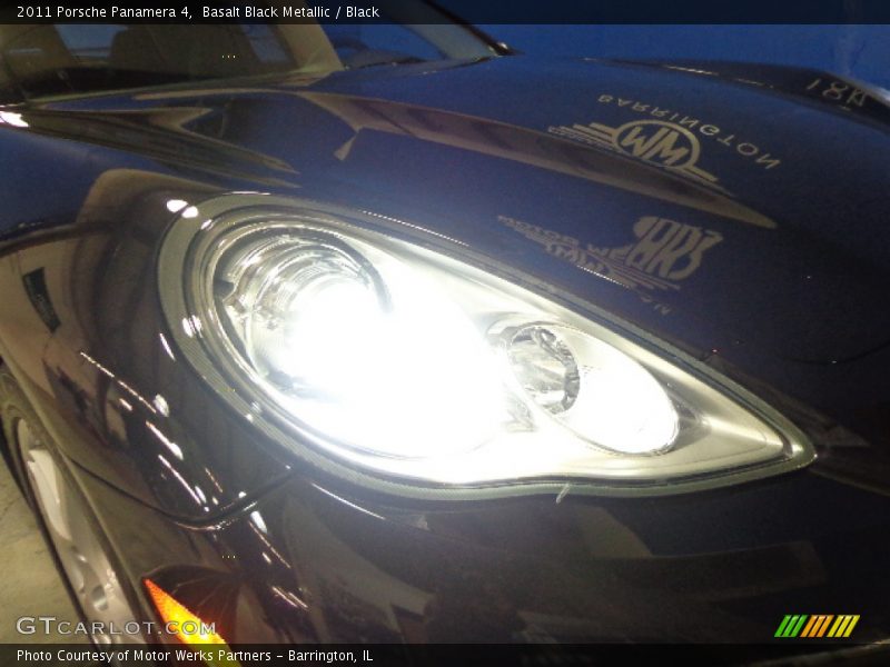 Basalt Black Metallic / Black 2011 Porsche Panamera 4