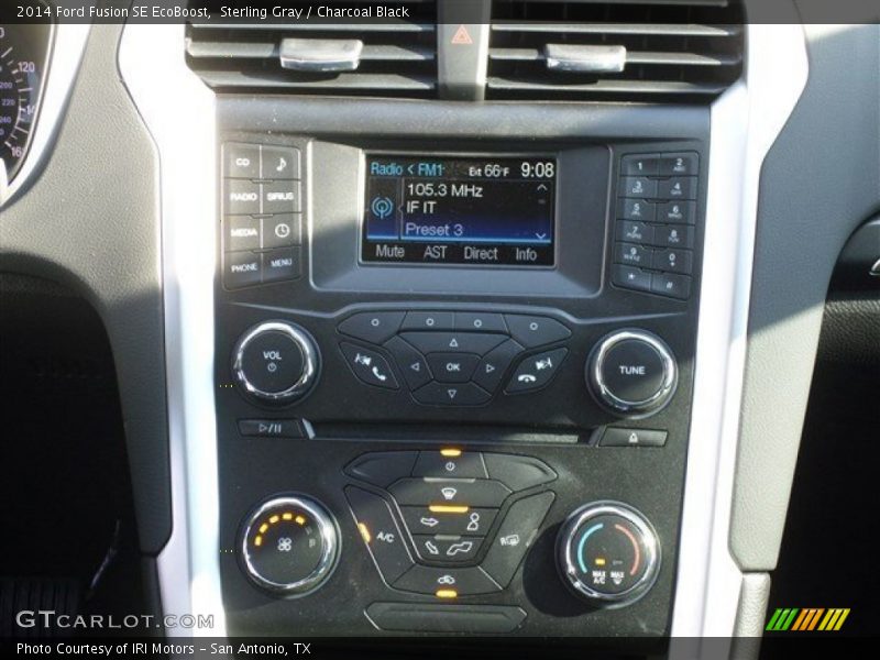 Sterling Gray / Charcoal Black 2014 Ford Fusion SE EcoBoost