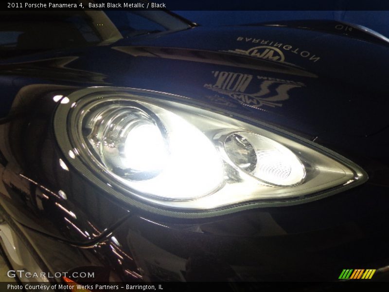 Basalt Black Metallic / Black 2011 Porsche Panamera 4