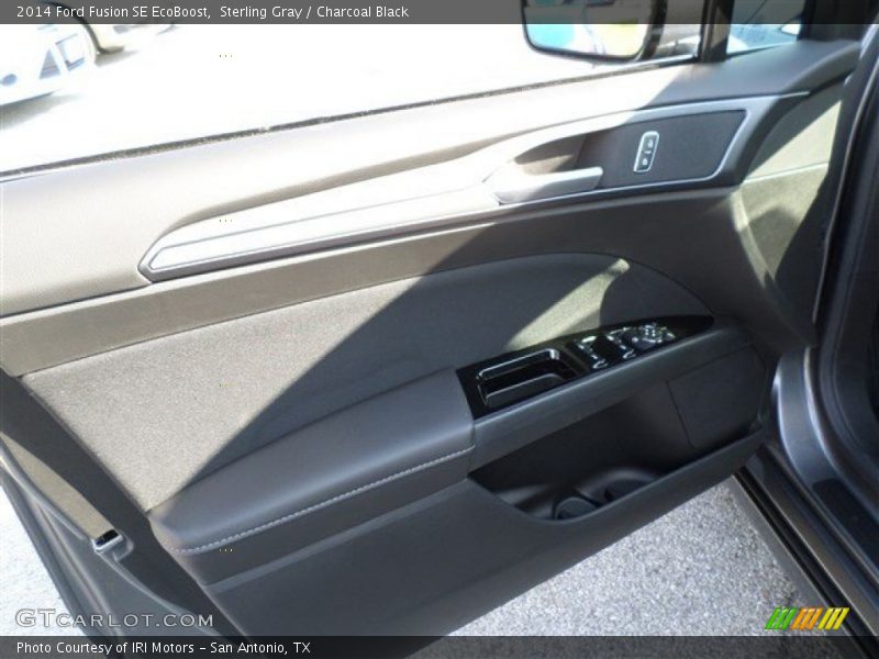 Sterling Gray / Charcoal Black 2014 Ford Fusion SE EcoBoost