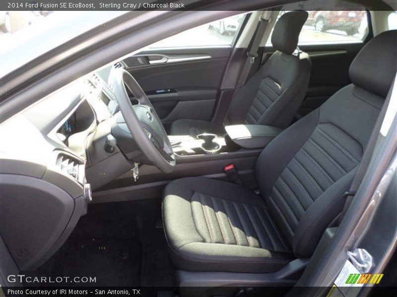 Sterling Gray / Charcoal Black 2014 Ford Fusion SE EcoBoost