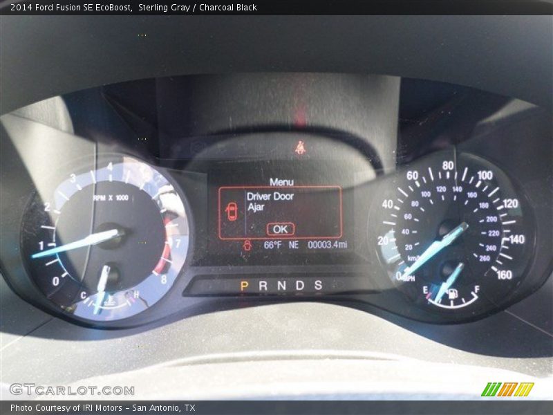 Sterling Gray / Charcoal Black 2014 Ford Fusion SE EcoBoost