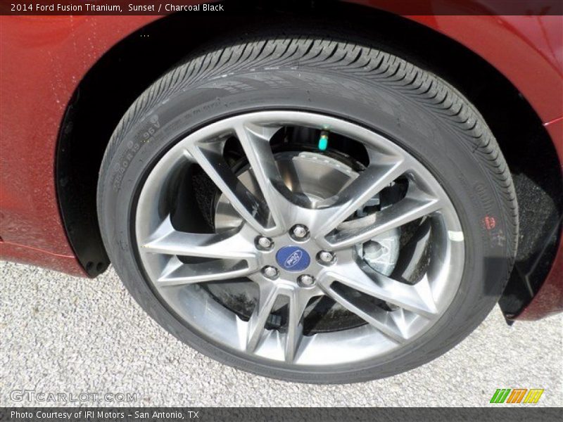 Sunset / Charcoal Black 2014 Ford Fusion Titanium