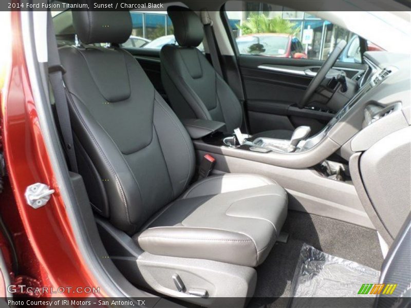 Sunset / Charcoal Black 2014 Ford Fusion Titanium
