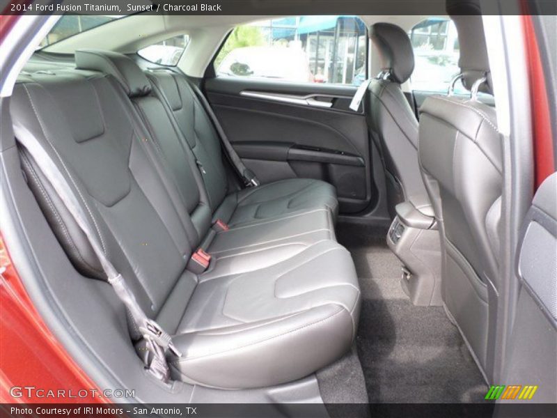 Sunset / Charcoal Black 2014 Ford Fusion Titanium