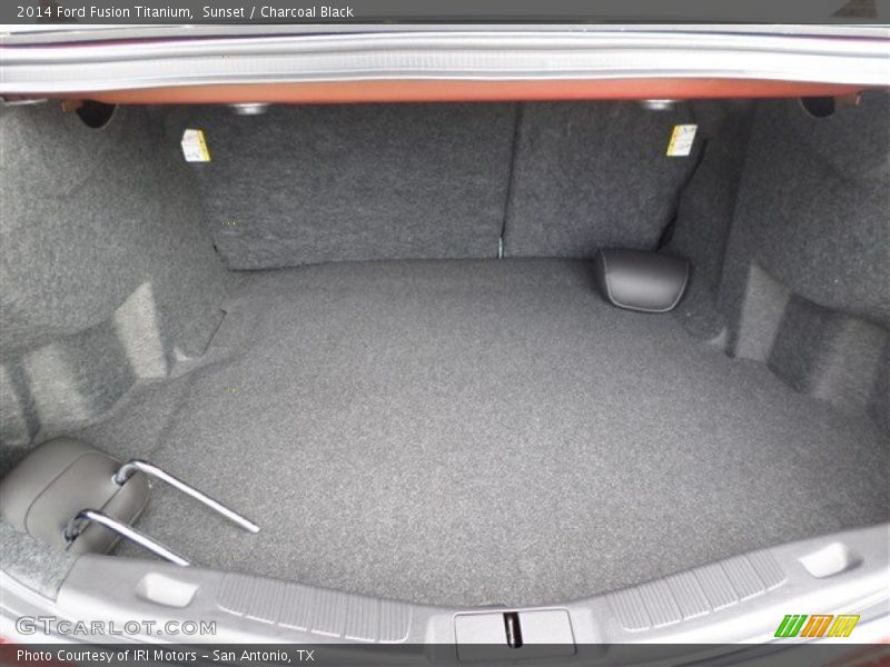 Sunset / Charcoal Black 2014 Ford Fusion Titanium