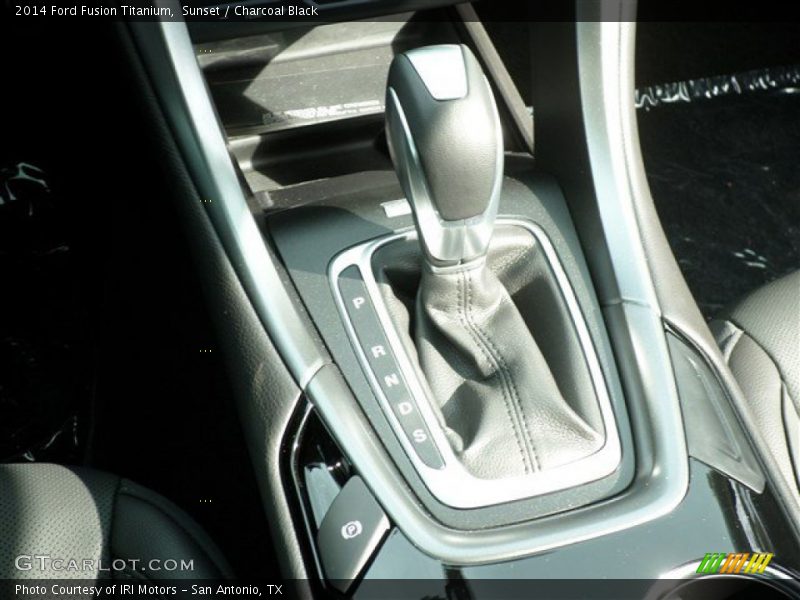 Sunset / Charcoal Black 2014 Ford Fusion Titanium