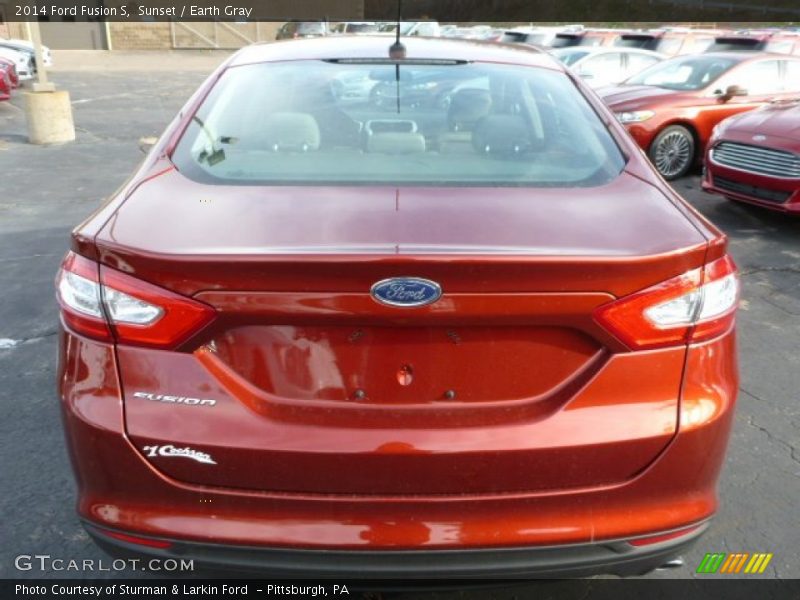 Sunset / Earth Gray 2014 Ford Fusion S