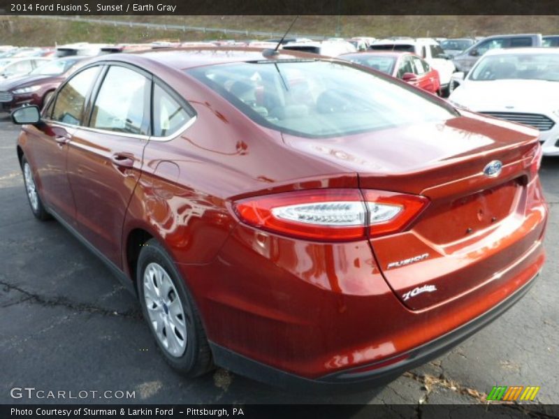 Sunset / Earth Gray 2014 Ford Fusion S