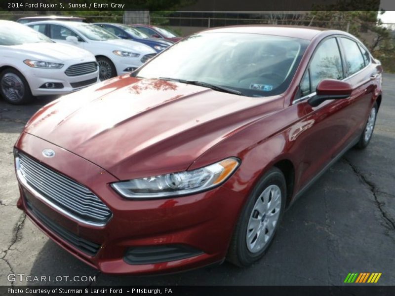 Sunset / Earth Gray 2014 Ford Fusion S