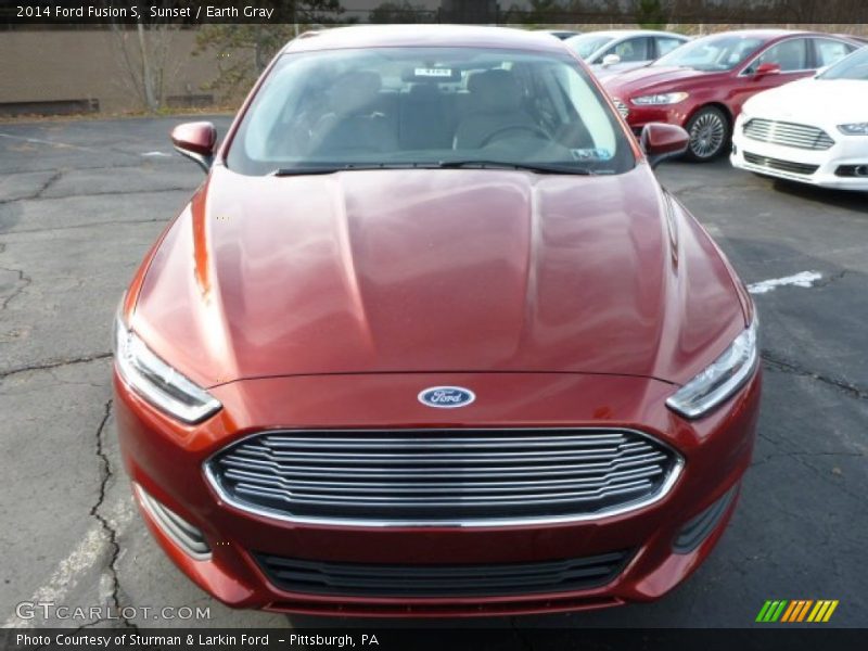 Sunset / Earth Gray 2014 Ford Fusion S