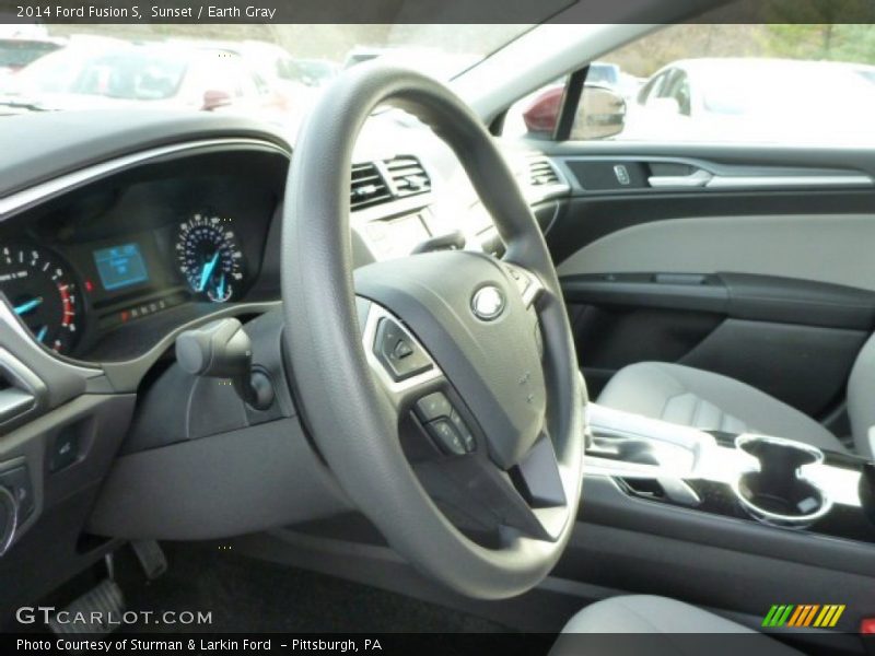 Sunset / Earth Gray 2014 Ford Fusion S