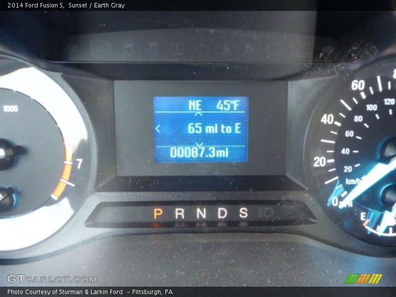 Sunset / Earth Gray 2014 Ford Fusion S