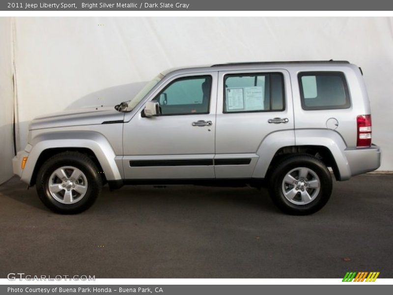 Bright Silver Metallic / Dark Slate Gray 2011 Jeep Liberty Sport