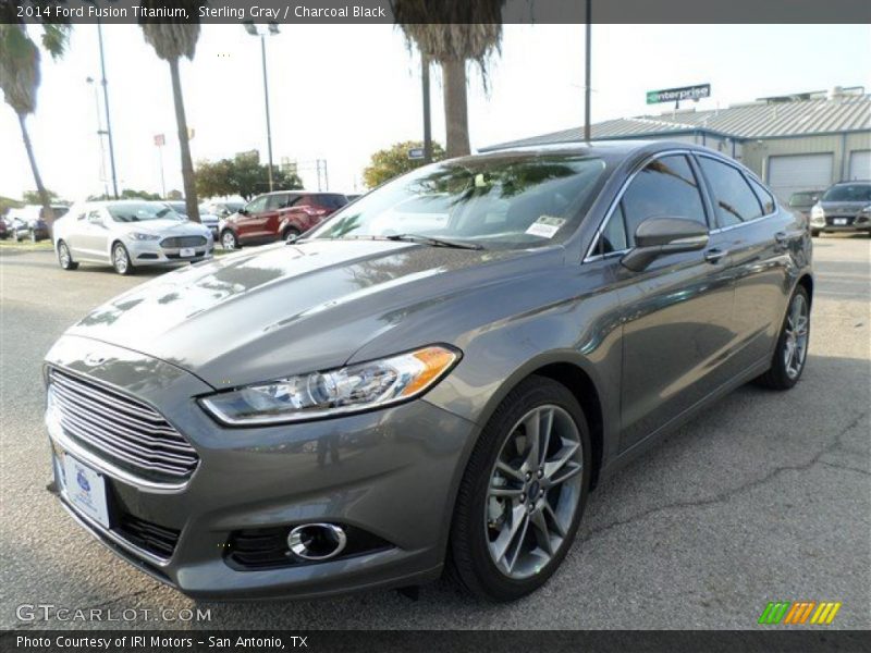 Sterling Gray / Charcoal Black 2014 Ford Fusion Titanium