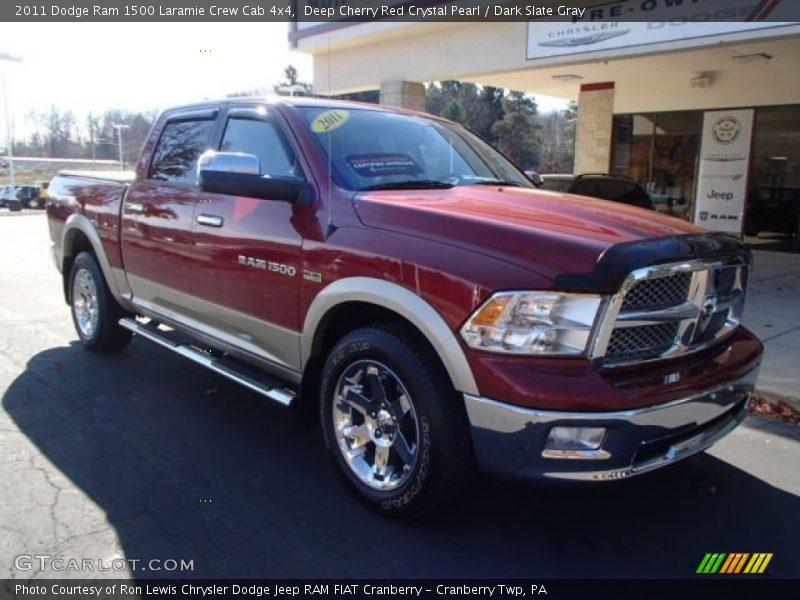 Deep Cherry Red Crystal Pearl / Dark Slate Gray 2011 Dodge Ram 1500 Laramie Crew Cab 4x4