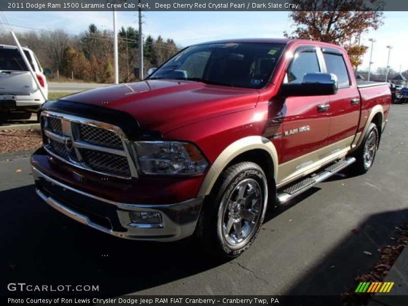 Deep Cherry Red Crystal Pearl / Dark Slate Gray 2011 Dodge Ram 1500 Laramie Crew Cab 4x4