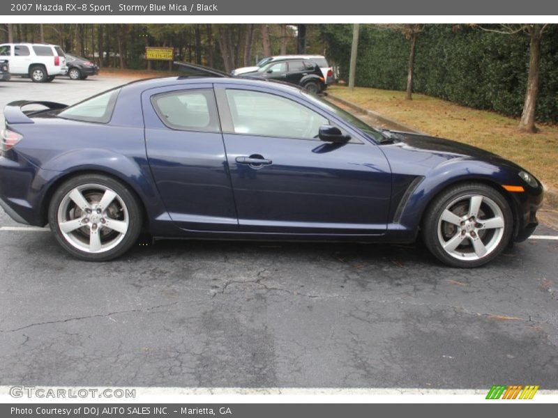 Stormy Blue Mica / Black 2007 Mazda RX-8 Sport