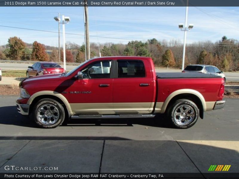 Deep Cherry Red Crystal Pearl / Dark Slate Gray 2011 Dodge Ram 1500 Laramie Crew Cab 4x4