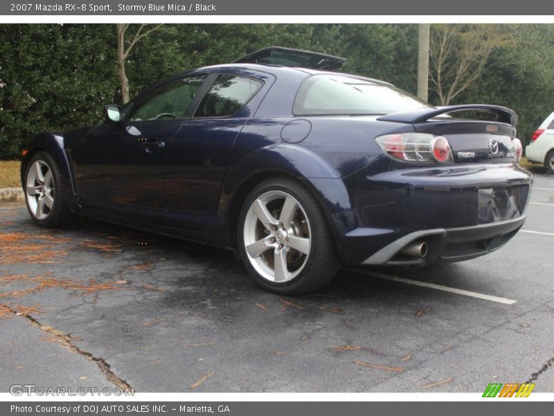 Stormy Blue Mica / Black 2007 Mazda RX-8 Sport