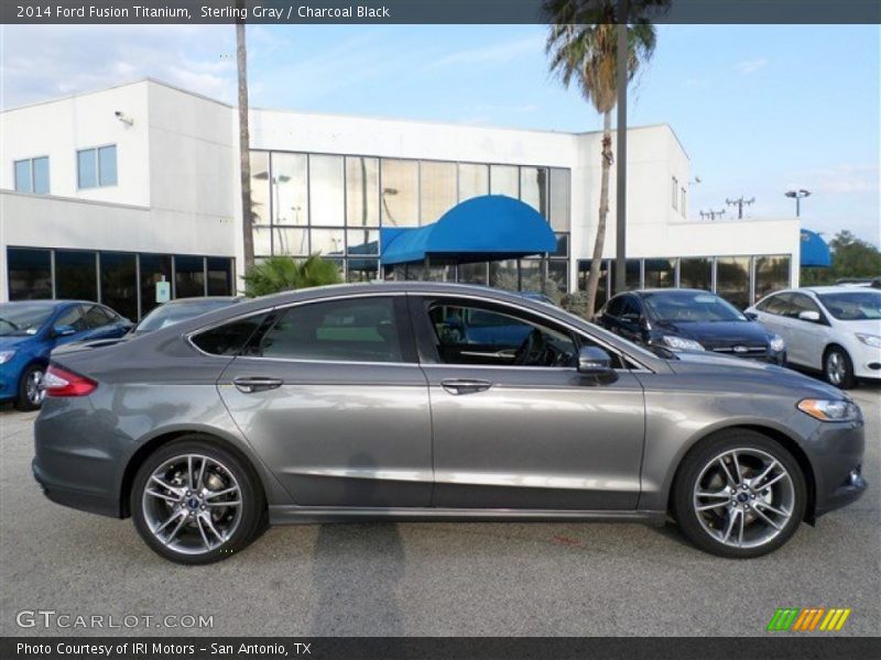 Sterling Gray / Charcoal Black 2014 Ford Fusion Titanium