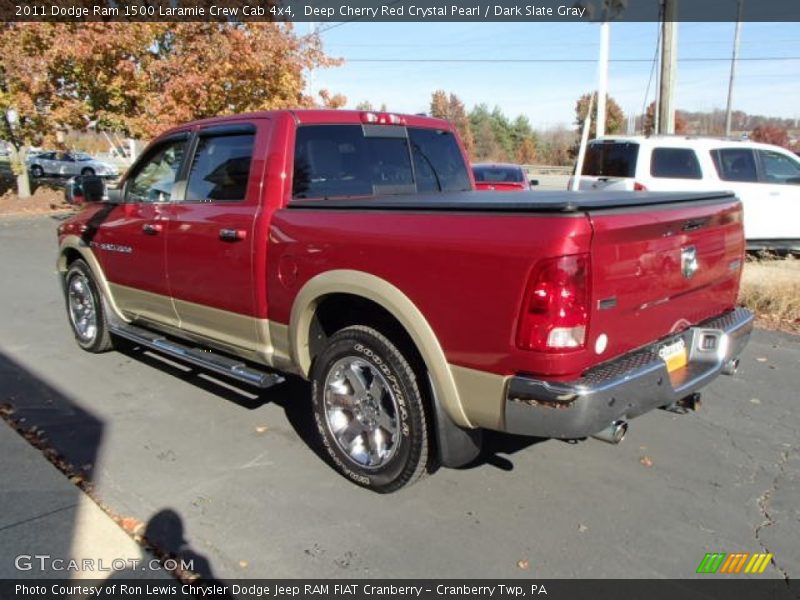 Deep Cherry Red Crystal Pearl / Dark Slate Gray 2011 Dodge Ram 1500 Laramie Crew Cab 4x4