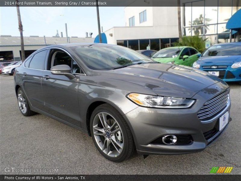 Sterling Gray / Charcoal Black 2014 Ford Fusion Titanium