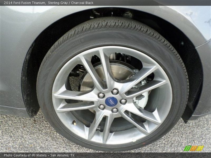 Sterling Gray / Charcoal Black 2014 Ford Fusion Titanium