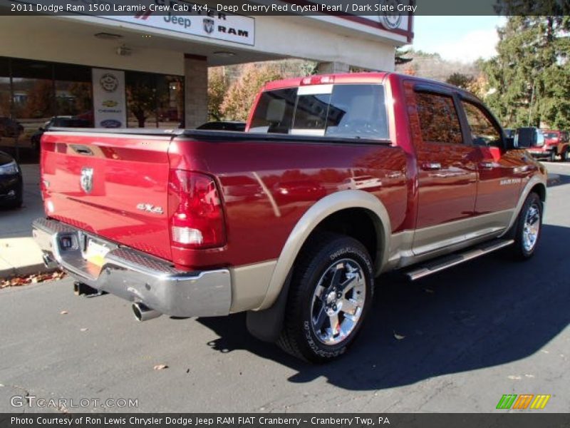Deep Cherry Red Crystal Pearl / Dark Slate Gray 2011 Dodge Ram 1500 Laramie Crew Cab 4x4