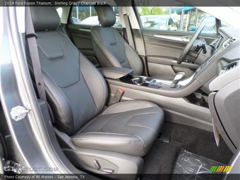 Sterling Gray / Charcoal Black 2014 Ford Fusion Titanium