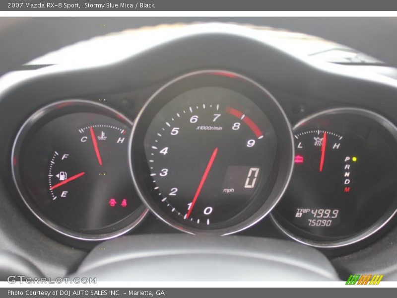 Stormy Blue Mica / Black 2007 Mazda RX-8 Sport