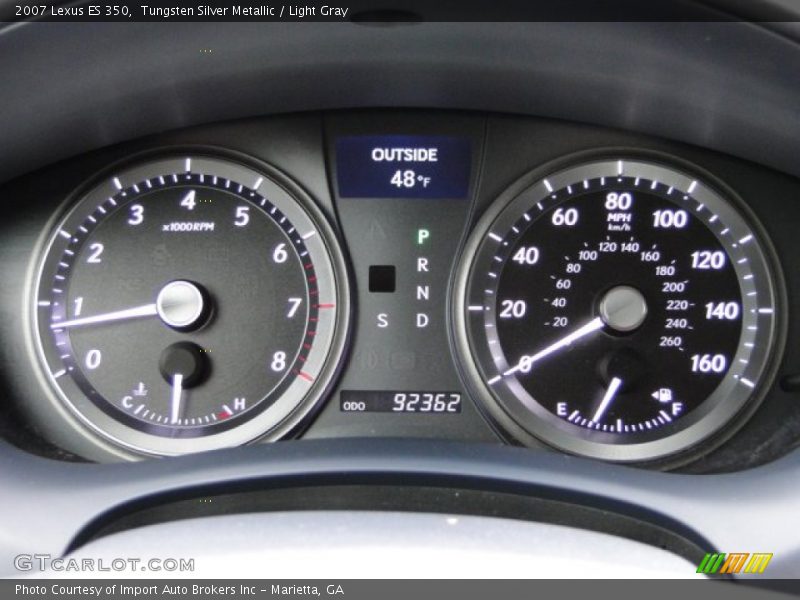 Tungsten Silver Metallic / Light Gray 2007 Lexus ES 350