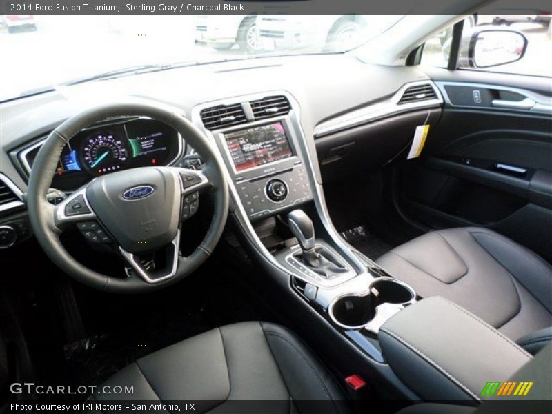 Sterling Gray / Charcoal Black 2014 Ford Fusion Titanium