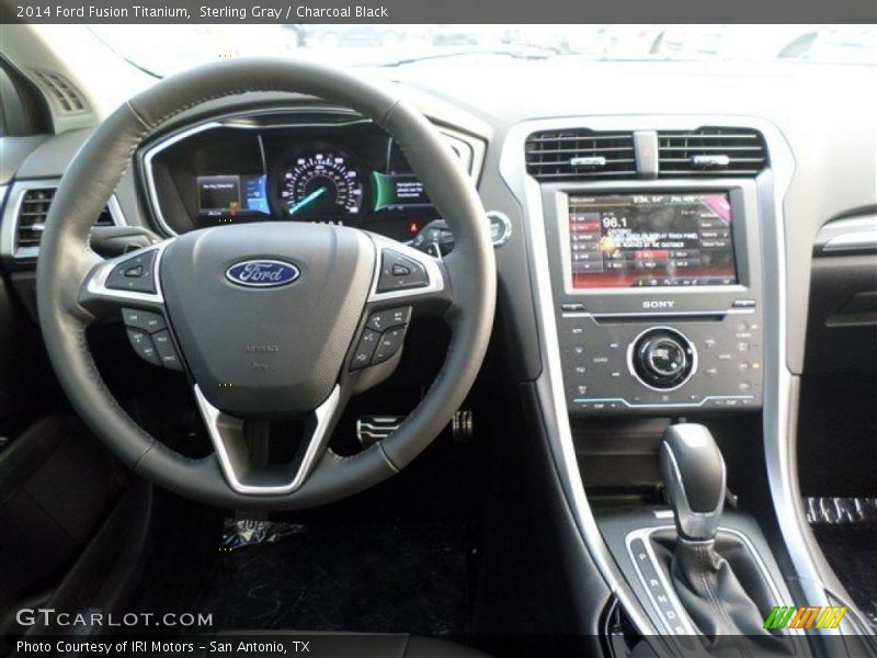 Sterling Gray / Charcoal Black 2014 Ford Fusion Titanium