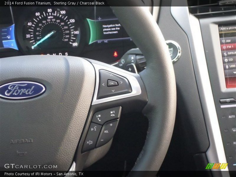 Sterling Gray / Charcoal Black 2014 Ford Fusion Titanium