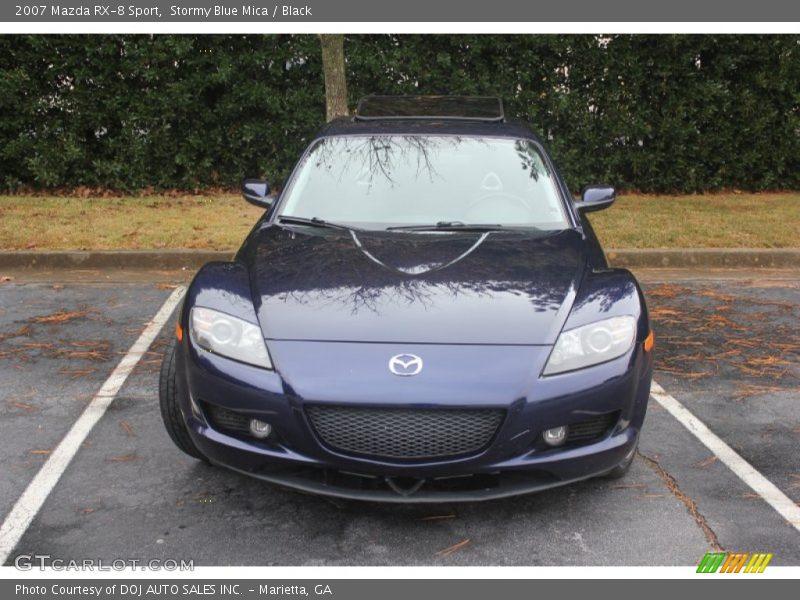 Stormy Blue Mica / Black 2007 Mazda RX-8 Sport