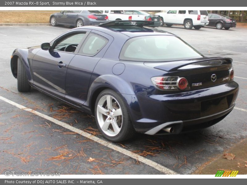 Stormy Blue Mica / Black 2007 Mazda RX-8 Sport