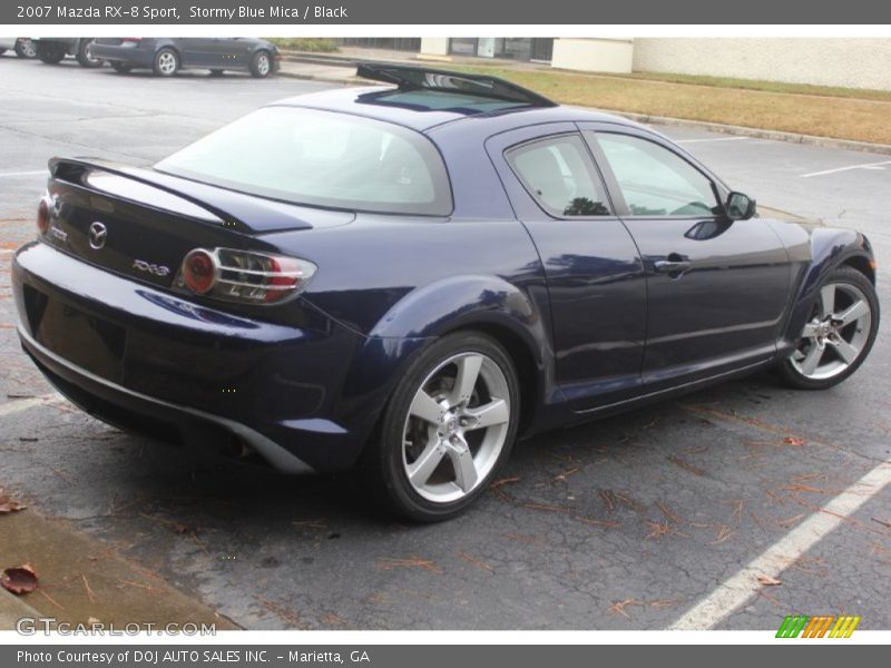 Stormy Blue Mica / Black 2007 Mazda RX-8 Sport