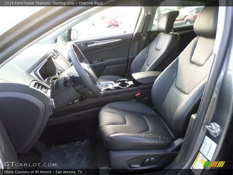 Sterling Gray / Charcoal Black 2014 Ford Fusion Titanium