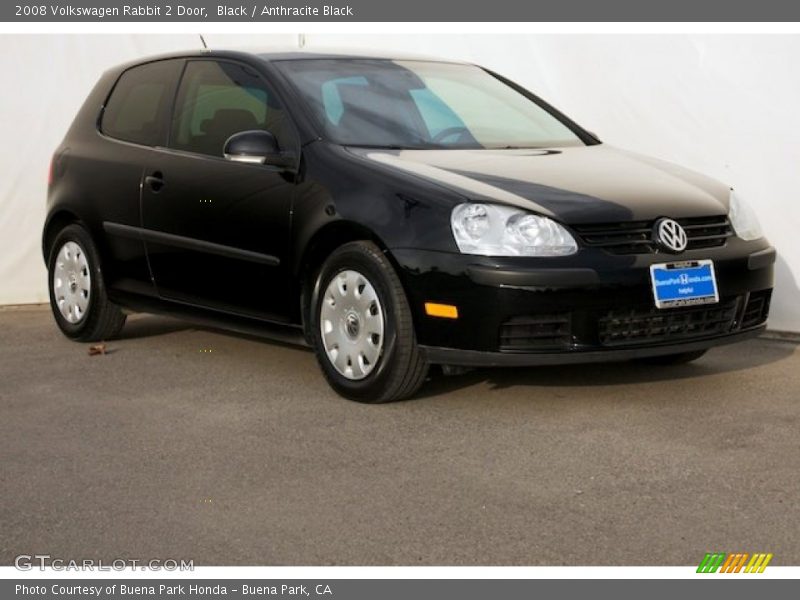 Black / Anthracite Black 2008 Volkswagen Rabbit 2 Door