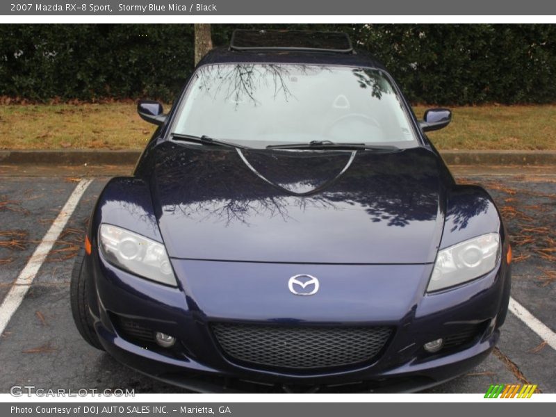Stormy Blue Mica / Black 2007 Mazda RX-8 Sport