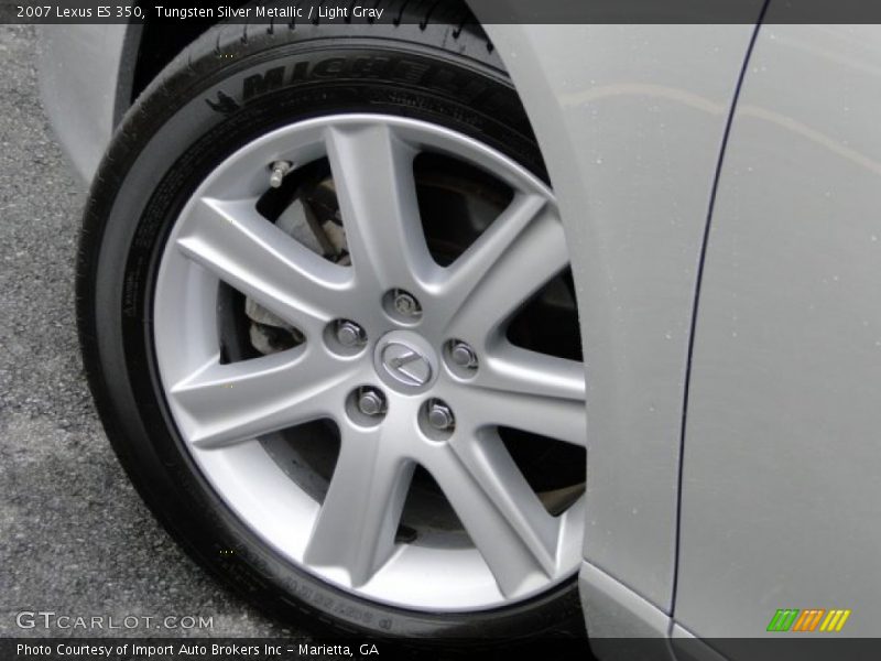 Tungsten Silver Metallic / Light Gray 2007 Lexus ES 350