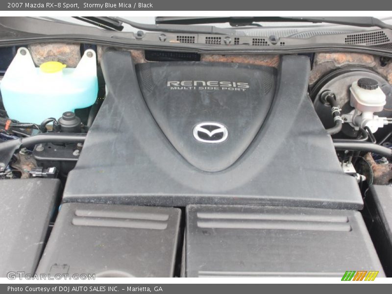 Stormy Blue Mica / Black 2007 Mazda RX-8 Sport