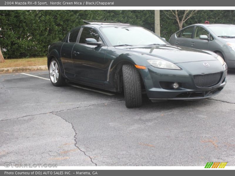 Nordic Green Mica / Black/Chapparal 2004 Mazda RX-8 Sport