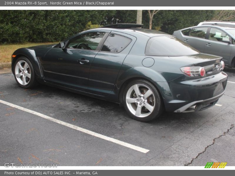 Nordic Green Mica / Black/Chapparal 2004 Mazda RX-8 Sport