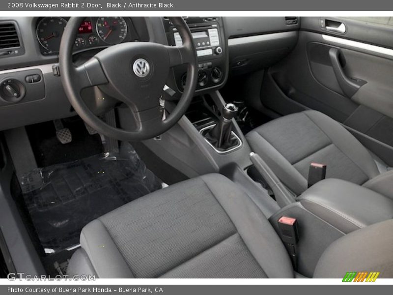 Black / Anthracite Black 2008 Volkswagen Rabbit 2 Door