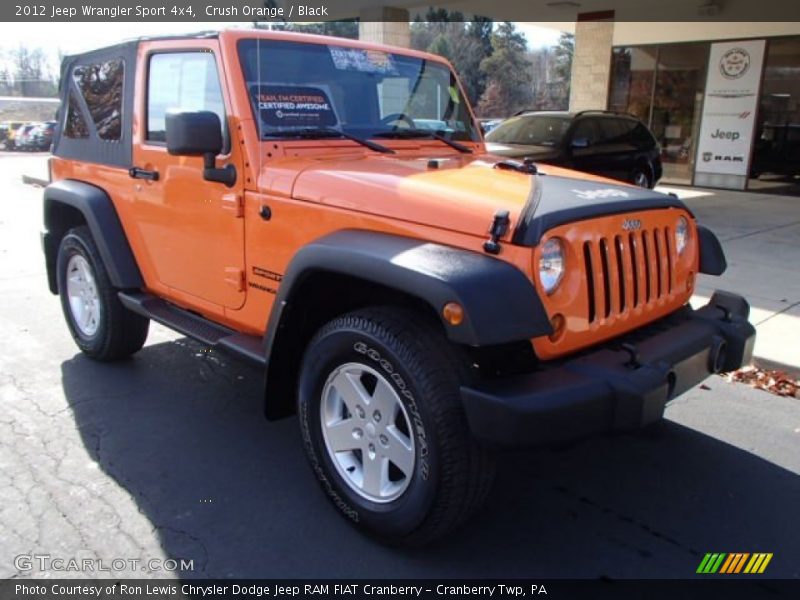 Crush Orange / Black 2012 Jeep Wrangler Sport 4x4
