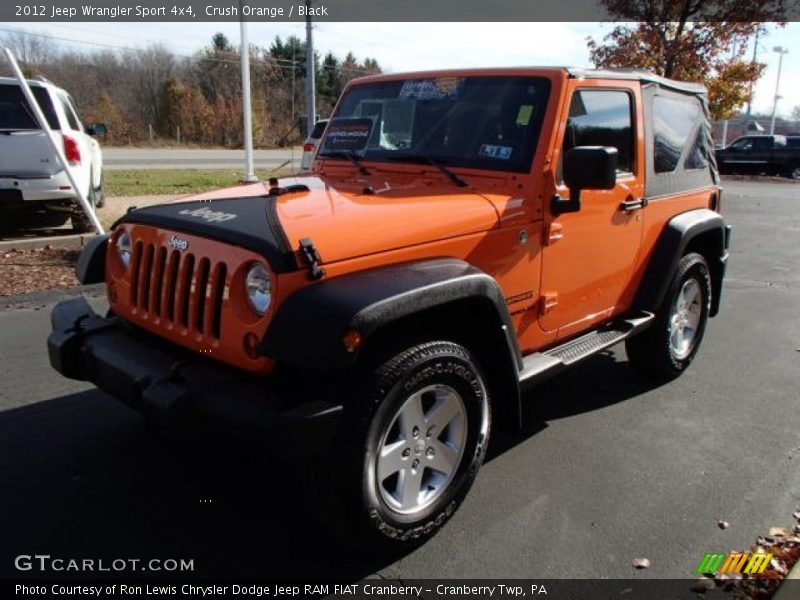 Crush Orange / Black 2012 Jeep Wrangler Sport 4x4