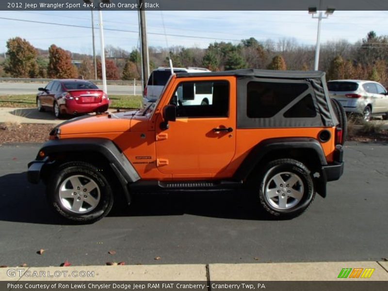Crush Orange / Black 2012 Jeep Wrangler Sport 4x4