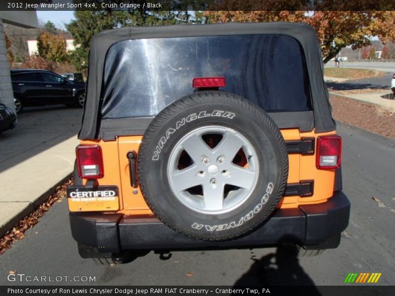 Crush Orange / Black 2012 Jeep Wrangler Sport 4x4